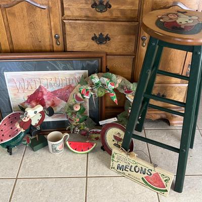 Watermelon Decor And Stool
