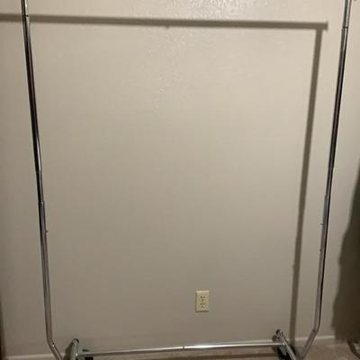 Metal Rolling Clothing Rack, Lot C