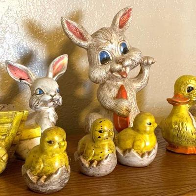 Vintage Easter Bunny Decor