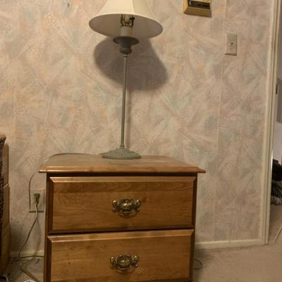 Side Table With Lamp