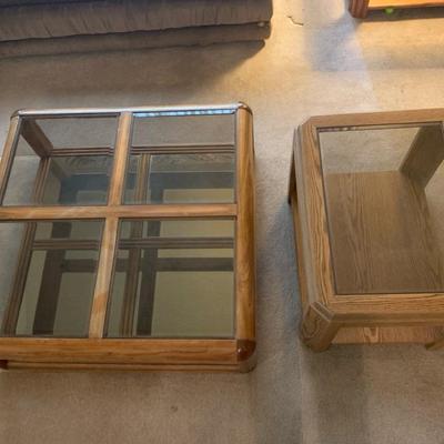 Coffee Table With Cover & 2 Side Tables