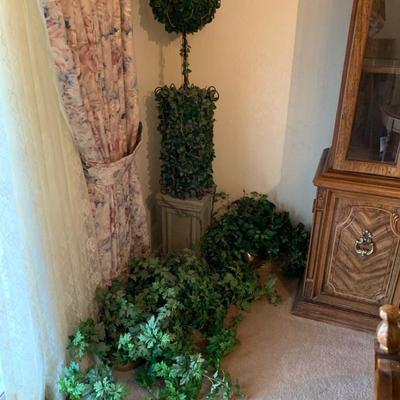 Faux Plants And Pillar