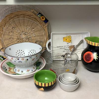 Trays, Pitcher And Kitchen Items