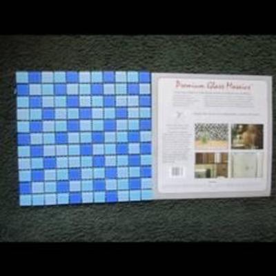 Sale Photo Thumbnail #26: 2000's does 60s blue glas tile  