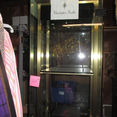 LED 1980s Mt. Blanc locking display case retail/store display