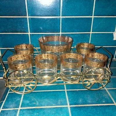 Sale Photo Thumbnail #27: culver and other vintage glasses 