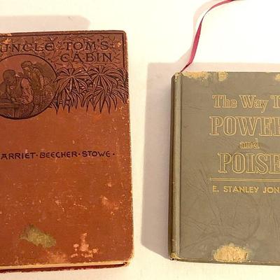 Antique "Uncle Tom’s Cabin" Pub. 1885 &Vintage "The Way To Power & Poise" Pub. 1949