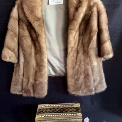 Mink Shawl, Tissue Holder and Perfumes