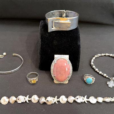 Silver Costume Jewelry Lot - see notes