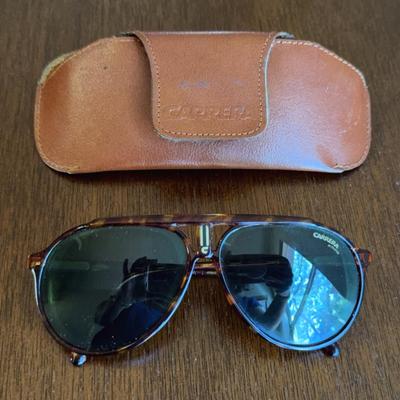 Vintage Carrera Aviator Sunglasses with case