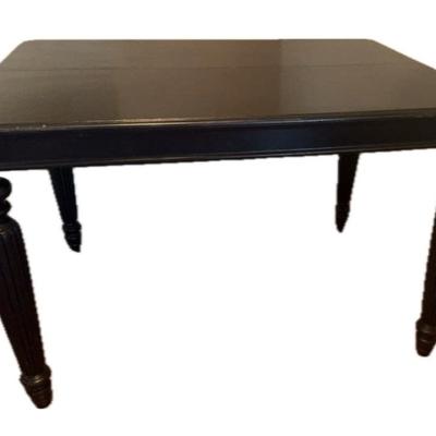 Dark Wood Dining High Top Table With Leaf