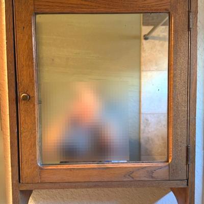 Vintage Wooden Medicine Cabinet