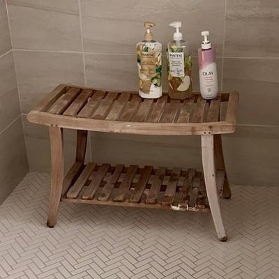 Sale Photo Thumbnail #172: Teak Shower Seat