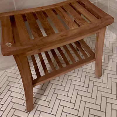 Sale Photo Thumbnail #171: Teak Shower seat