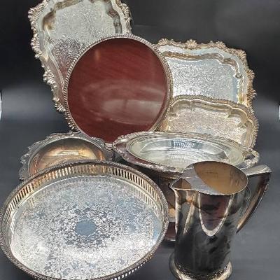 Large Silverplate Collection 