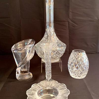French Crystal Art Glass & Cut Glass Items