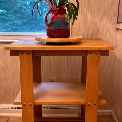 Rolling Wooden Island And Lazy Susan 