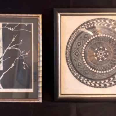 (2) Signed Black & White Prints
