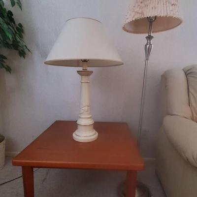 Side Table, Floor Lamp and Table Lamp