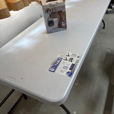 8’ Utility Table & Small Space Heater
