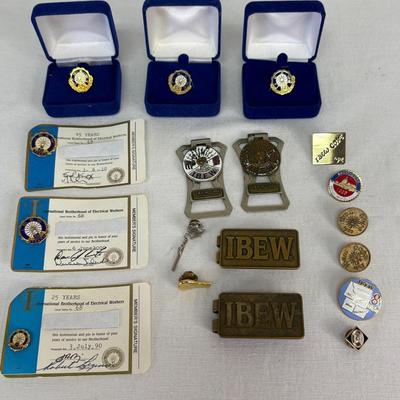 International Brotherhood Of Electrical Workers Pins & Money Clips