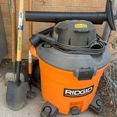 Ridgid Wetvac & Shovels 