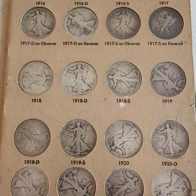 Walking Liberty Full Half Dollar Collection Book