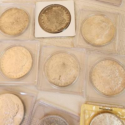 Morgan and Peace Silver Dollars
