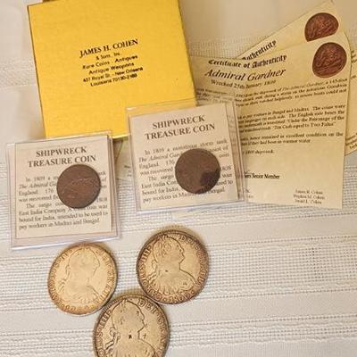 Shipwreck Treasure Coins and Reals