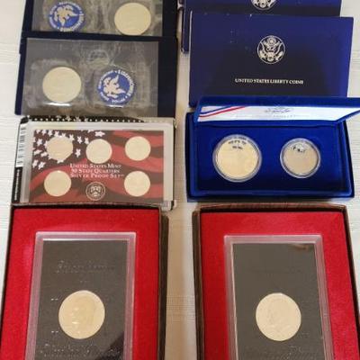 Eisenhower Silver Dollars and Liberty Silver Dollar Coin Sets