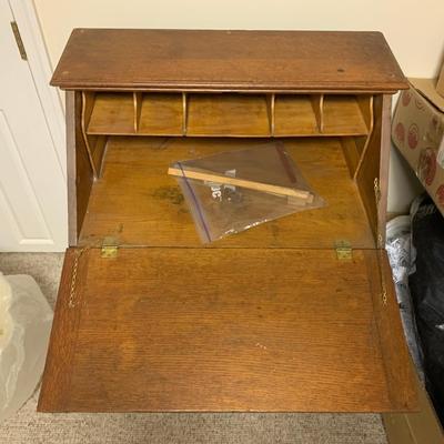 Antique oak secretary desk
