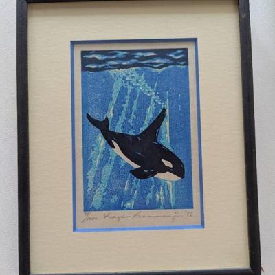 KFE022 - Woodblock Print By Kazuhiko Sanmonji