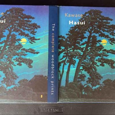 KFE020-Art Catalog Books Kawase Hasui Set Of 2ea