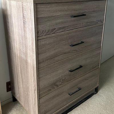 KFE053- 4 Drawer Tall Wooden Dresser