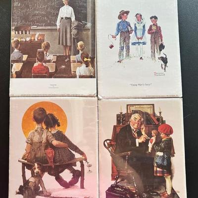 KFE012 - Set Of 4 Ea Norman Rockwell Prints