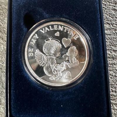 KFE026 - Silver Towne “Be My Valentine” Fine Silver Token