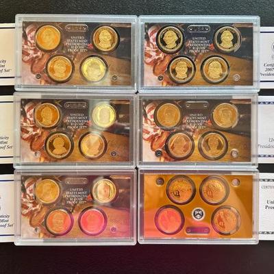 KFE008 - United States Mint Presidential $1 Coin Proof Sets (2007-2011)