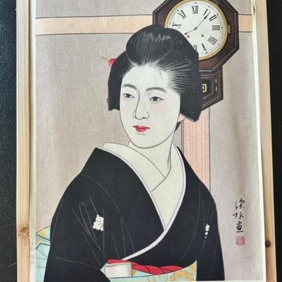 KFE010 - Shinsui Ito “Bonbon Clock” Woodblock Reprint