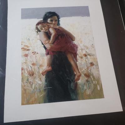 KFE062- Pino Daeni "Maternal Instincts" 1/500 HAND SIGNED Art Giclee