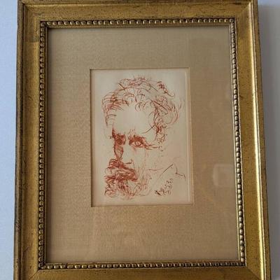 KFE009 - Michelangelo Etching by Salvador Dali 