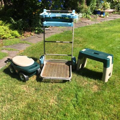 Lawn & Garden Mobility Kit – Cart, Seat & Kneeler Set