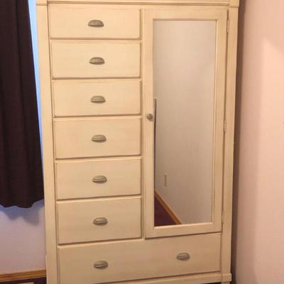 Ethan Allen Wardrobe Chest – Solid Wood Storage Cabinet