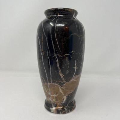 Hand-Carved Marble Vase Sculpture – Pakistan Origin - $200-300