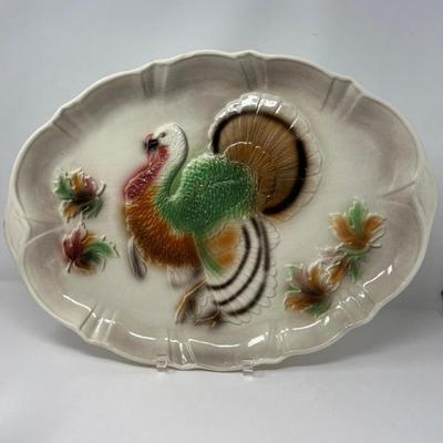 Lane & Co. Van Nuys California Ceramic Turkey Platter