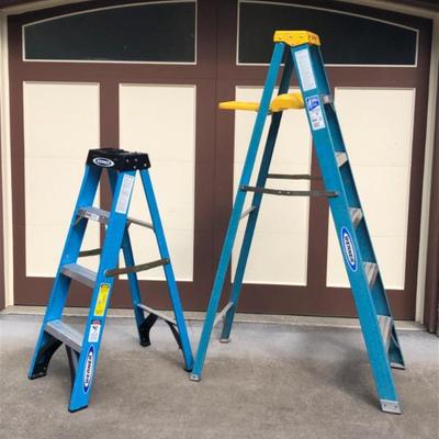 Pair of Werner Ladders – Aluminum Step and Extension Styles
