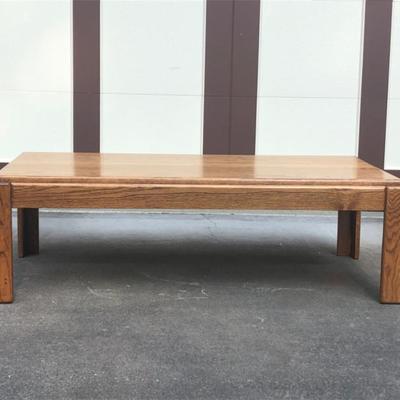 Oak Coffee Table – Solid Wood Living Room Accent