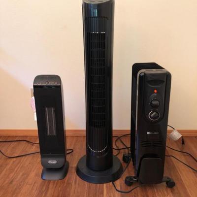 Radiator Heaters & Oscillating Fan – DeLonghi, Utilitech & Omni Breeze