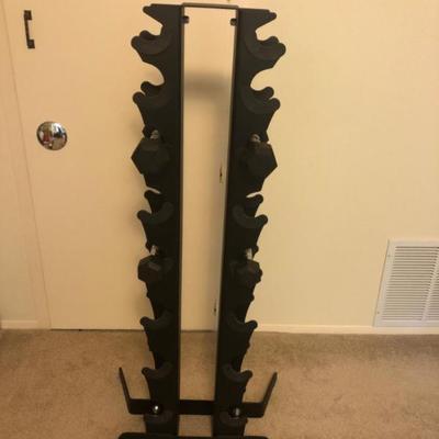 Dumbbell Weight Rack – Includes 5lb & 3lb Neoprene Weights