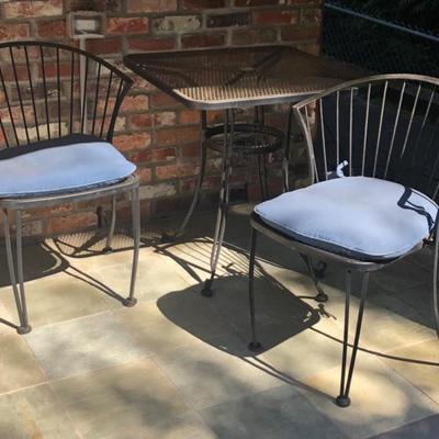 Garden Bistro Set – Wrought Iron Table & Chairs