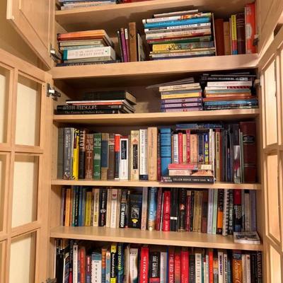 Six Shelves of Assorted Books – History, Fiction & Reference